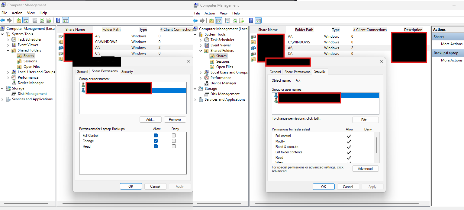 Security permissions
